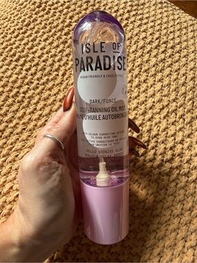 Isle of Paradise Purple and Pink Self-Tanning Oil Mist - Dark